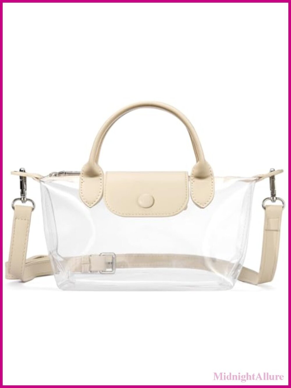 Small Clear Stadium Approved Crossbody Bag PVC Waterproof Purse
